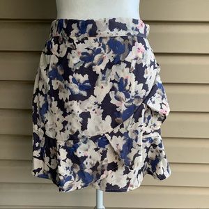 •Sim & Sam• Faux Wrap Floral Skirt - Size Large